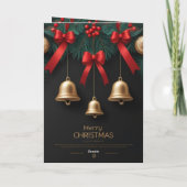 Elegant Christmas Bells Decor – Kaart (Achterkant)