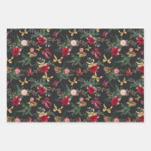 Elegant Christmas Botanical Greenery Pattern Inpakpapier Vel (Voorkant 3)