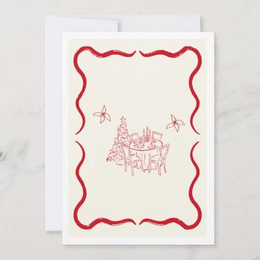 Elegant Christmas Dinner Invitation (Dos)