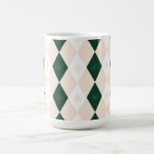 Elegant Christmas Harlequin Pattern with Snowflake Koffiemok (Center)