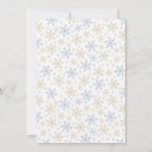 Elegant Christmas Holiday Bridal Brunch Invitation Kaart (Achterkant)