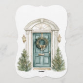 Elegant Christmas Holiday Invitation Fireplace (Dos)