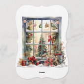 Elegant Christmas Holiday Invitation Window (Dos)