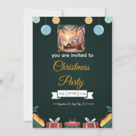 Elegant Christmas Invitation – A Festive Design  Kaart