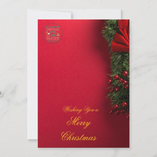 Elegant Christmas Invitation Card | Merry Christma (Devant)
