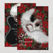 Elegant Christmas Masquerade Sweet 16 Birthday  (Voorkant / Achterkant)