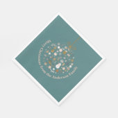 Elegant Christmas Party Festive Holiday Minimalist Servet (Hoek)