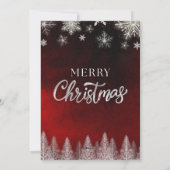 Elegant Christmas Party Invitation Kaart (Achterkant)