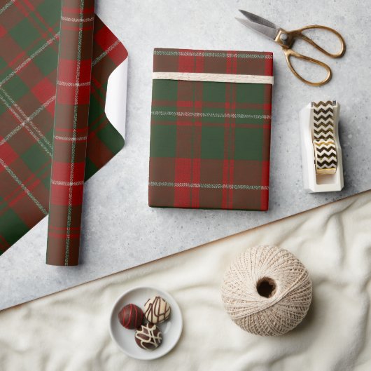 Elegant Christmas Plaid Cadeaupapier (Crafts)