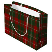 Elegant Christmas Plaid Groot Cadeauzakje (Achterkant Gekanteld)