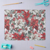Elegant Christmas Pointsettias  Tissuepapier (Craft)