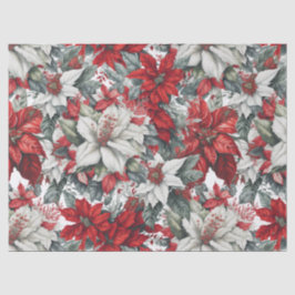 Elegant Christmas Pointsettias  Tissuepapier