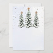 Elegant Christmas Tree Holiday Party Invitation Kaart (Achterkant)