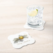 Elegant Christmas Tree Ornament Kartonnen Onderzetters (Insitu)