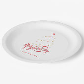 Elegant Christmas Tree Typography Script Papieren Bordje (Gekanteld)