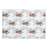 Elegant Christmas Watercolor Botanical Holiday Kussensloop (Achterkant)