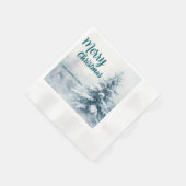 Elegant Christmas Xmas winter pine tree forest Hol Servet (Hoek)