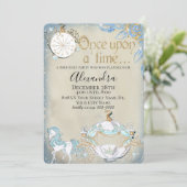 Elegant Cinderella Fairy Tale Theme Kaart (Staand voorkant)