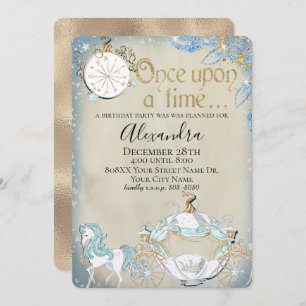 Elegant Cinderella Fairy Tale Theme Kaart