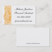 Elegant Cinnamon Brocade border visitekaartje (Voorkant / Achterkant)
