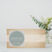 Elegant Circle Square Labels Sympathie P Bedankkaart (Staand voorkant)