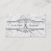 Elégant ciseaux Cartes de visite coiffeur (Devant)