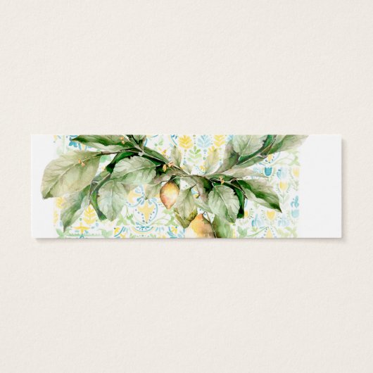 Élégant citron aquarelle | Site Mariage RSVP (Dos)