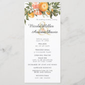 Elegant Citrus Orchard Wedding Ceremony Programme Programma (Voorkant)