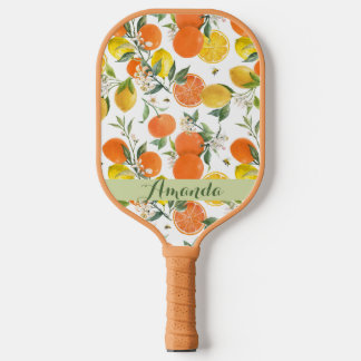 Elegant Citrus Patroon Pickleball Paddle