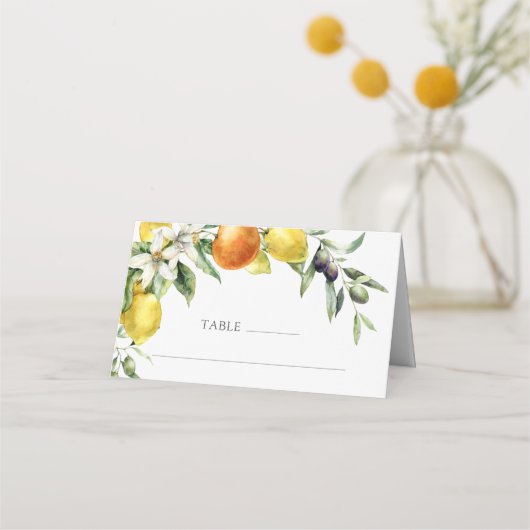 Elegant Citrus Sinaasappel Citroen Bruiloft (Voorkant)