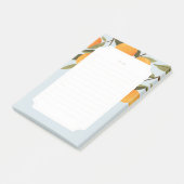 Elegant Citrus Sinaasappel om lijst op te stellen Post-it® Notes (Schuin)