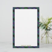 Elegant Clan Baird Tartan Pset Briefpapier (Staand voorkant)