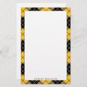 Elegant Clan MacLeod van Lewis Tartan Pset Briefpapier (Voorkant / Achterkant)