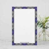 Elegant Clan Napier Tartan Pset Briefpapier (Staand voorkant)