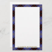 Elegant Clan Rutherford Tartan Pset Briefpapier (Voorkant / Achterkant)