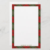 Elegant Clan Scott Tartan Pset Briefpapier (Voorkant / Achterkant)