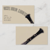 Elegant Clarinet Visitekaartje (Voorkant / Achterkant)