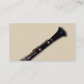 Elegant Clarinet Visitekaartje (Achterkant)