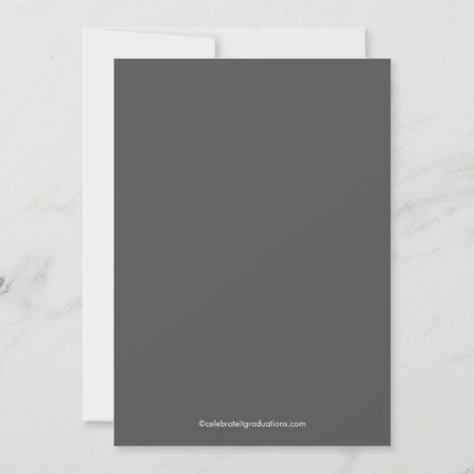 Elegant Class of 2018 Graduation Party Invitation Kaart (Achterkant)