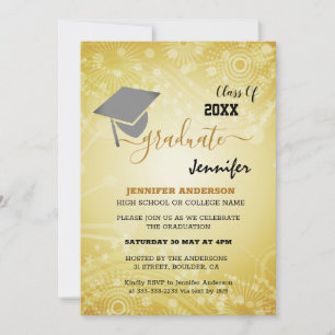 Elegant Class of 20XX, Photo, Topper Afstuderen Kaart