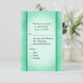 Elegant Classe Green RSVP avec menu (Debout devant)