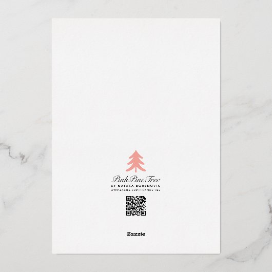 Elegant Classic Art Deco Eenvoudig Lijst Zwart Gou Folie Uitnodiging (Achterkant)