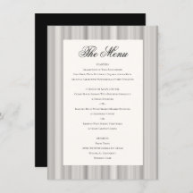 Elegant Classic Black Cream White Wedding Dinner