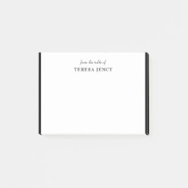Elegant Classic Black White Desk Design Post-it® Notes
