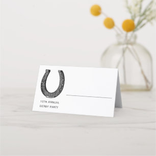 Elegant Classic Black White Horse Race Derby