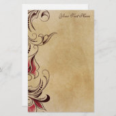 Elegant Classic  Bloemen Briefpapier (Voorkant / Achterkant)