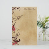 Elegant Classic  Bloemen Briefpapier (Staand voorkant)