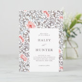 Elegant Classic  Botanical Wedding Kaart (Staand voorkant)