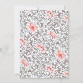 Elegant Classic  Botanical Wedding Kaart (Achterkant)