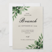 Elegant Classic Brunch Invitation (Devant)